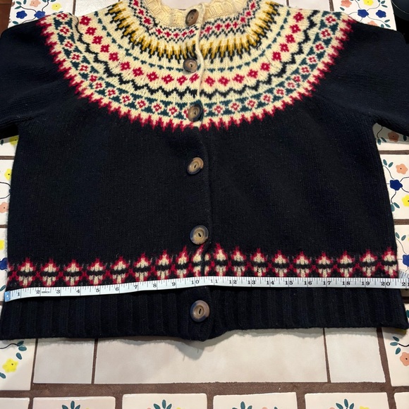 SHRUNKEN - AMBLE CARDIGAN SWEATER -- OSLO FAIR ISLE - Picture 12 of 12